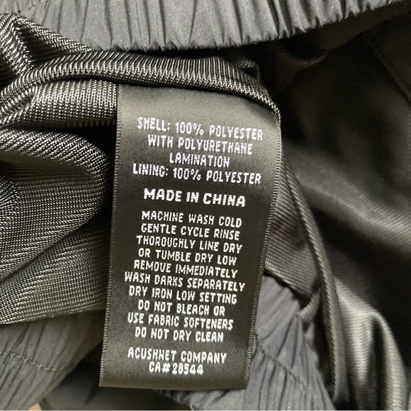 DryJoys by FootJoy Rain Wind Golf Jacket Mens XL Black Removable Long Sleeves - Picture 14 of 15